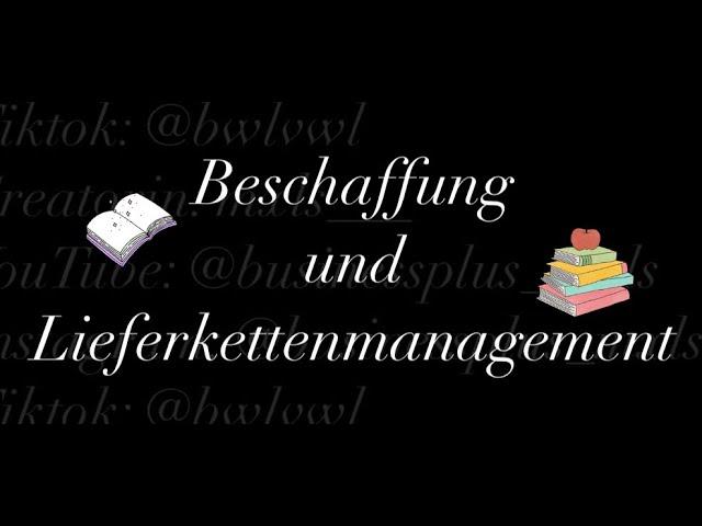 Beschaffung und Lieferkettenmanagement