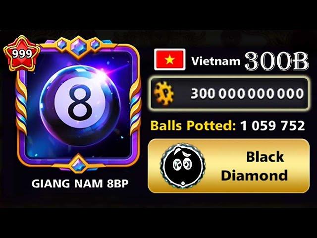 Coins 300 000 000 000  Level 999 Balls Potted 1000000 Venice 8 ball pool