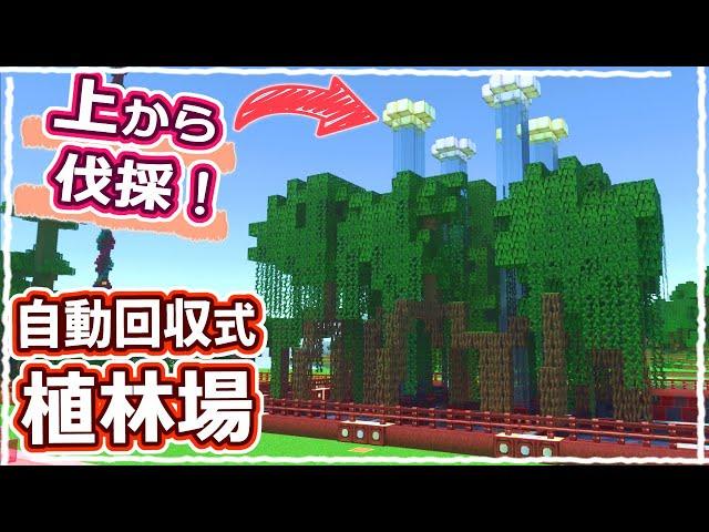 【マイクラ】伐採楽ちん！自動回収できるマングローブ植林場の作り方 #62【統合版サバイバル】