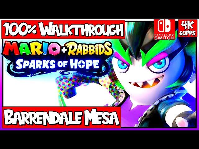 Mario + Rabbids Sparks of Hope 100% Full Game Walkthrough Part 6 | Barrendale Mesa | No Commentary