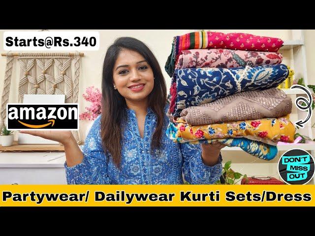 Amazon Kurti/Kurti Set Haul | Stylish Kurtis & Dresses| Amazon Haul | Pink's House