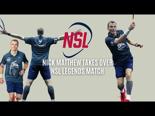 Nick Matthew DESTROYS the Young Guns | Best Shift and Final 3 Minutes of NSL Legends 2024