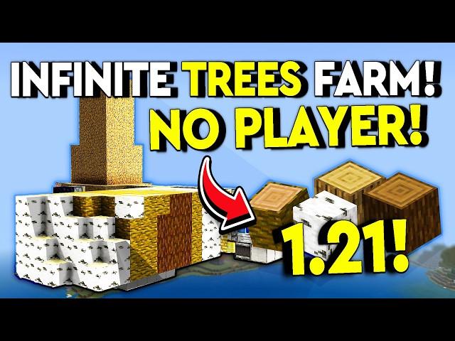 BEST TREE FARM! 1.21 Minecraft Bedrock Tutorial - MCPE/Xbox/PS4/Nintendo Switch/Windows 10/PC