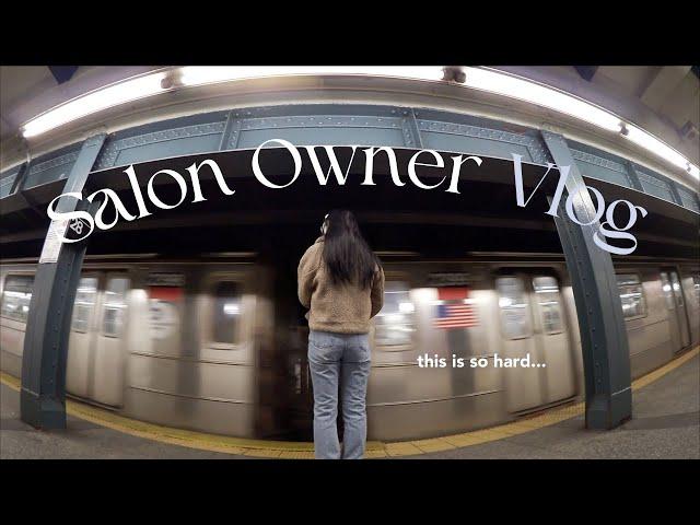 salon owner vlog | the reality of being a business owner, hiring employees, feeling overwhelmed