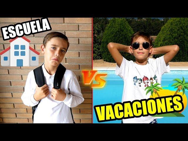 RUTINA DIARIA ESCUELA VS VACACIONES