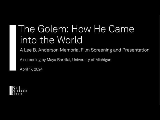 The Golem: How He Came into the World