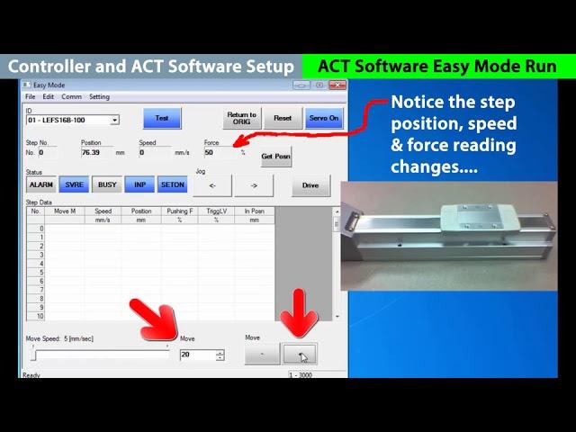 JXC91 Controller - Controller and ACT Software Setup