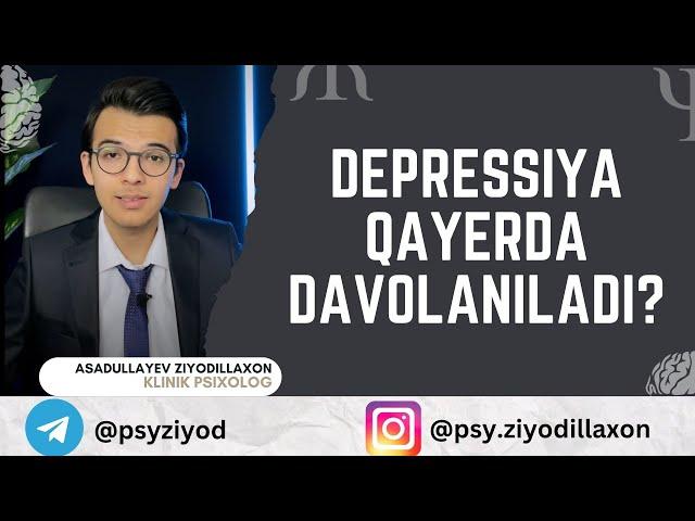 Depressiya qayerda davolaniladi?