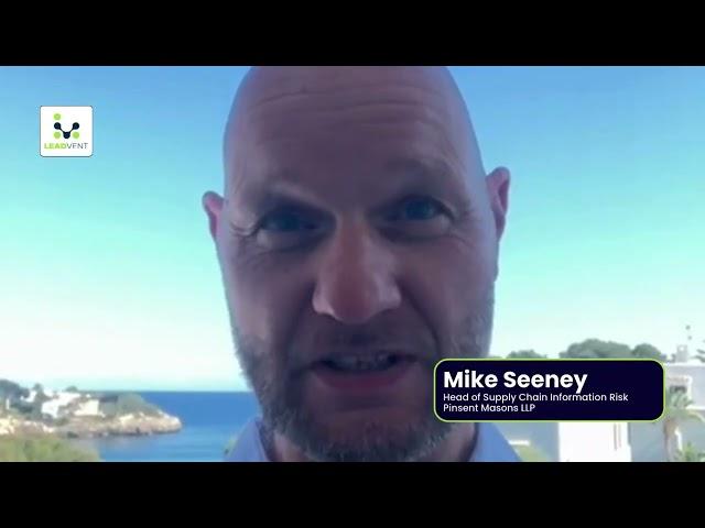 Mike Seeney, Pinsent Masons, 2nd Annual Supply Chain Risk and Resilience Forum.