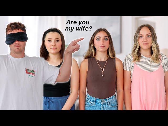 Husband tries to find his wife BLINDFOLDED! | Dakota vs. Asa