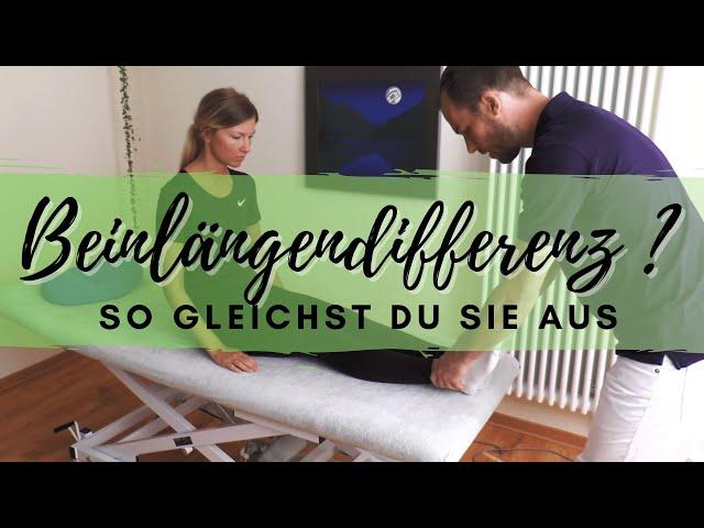 Beinlängendifferenzen selbst ausgleichen (funktionelle Beinlängendifferenz / Beckenschiefstand/ ISG)