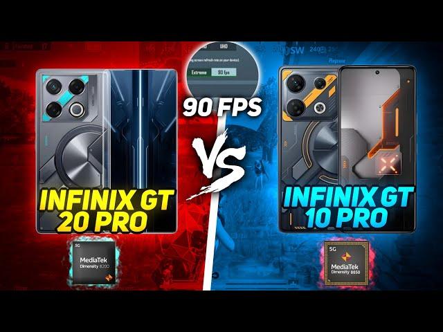 Crazy  Infinix Gt 20 Pro Vs Infinix Gt 10 Pro Gaming Test For Bgmi 90Fps | Performance Test |