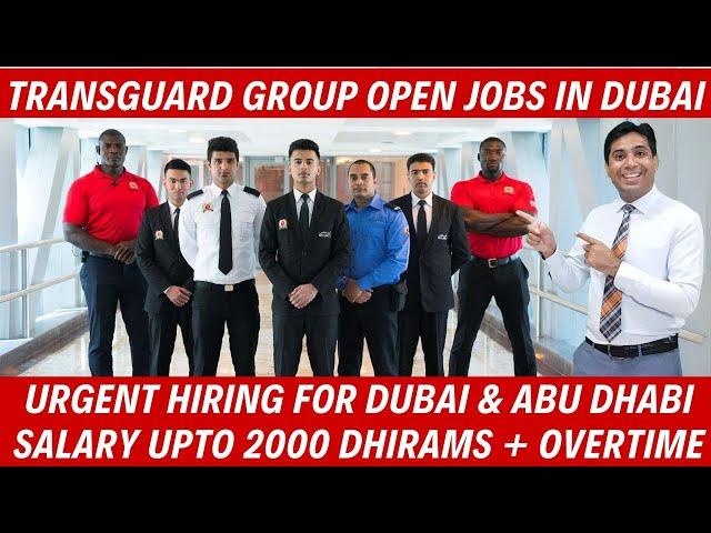 Transguard Group Open Jobs In Dubai | Exciting Career Opportunities Await