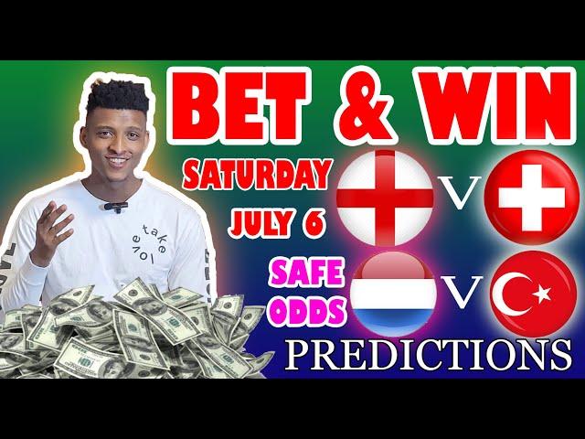 EURO 2024 Football Prediction Today 06-07-2024 |  Betting tips Today | Safe investments | EURO |