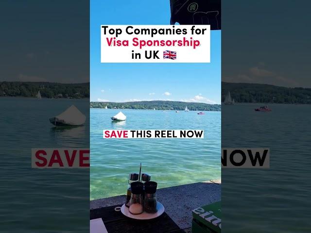 UK companies with visa sponsorship jobs