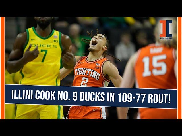 LIVE POD: Illini cook No. 9 Ducks in 109-77 statement win