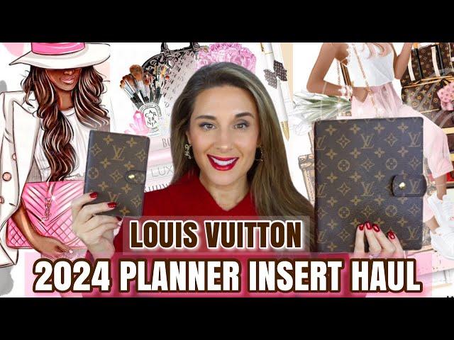 LOUIS VUITTON PLANNER INSERT HAUL 🩷EXCLUSIVE FREE DASHBOARD INSERT  VLOGMAS DAY 4 