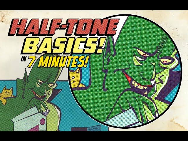 DeBaser HalfTone Effects Basics for Retro Inspired Comic Designs