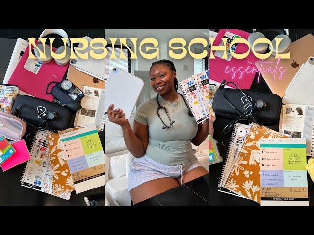 NURSING SCHOOL ESSENTIALS 🩺  BACK TO SCHOOL HAUL 2024 | what you ACTUALLY need !