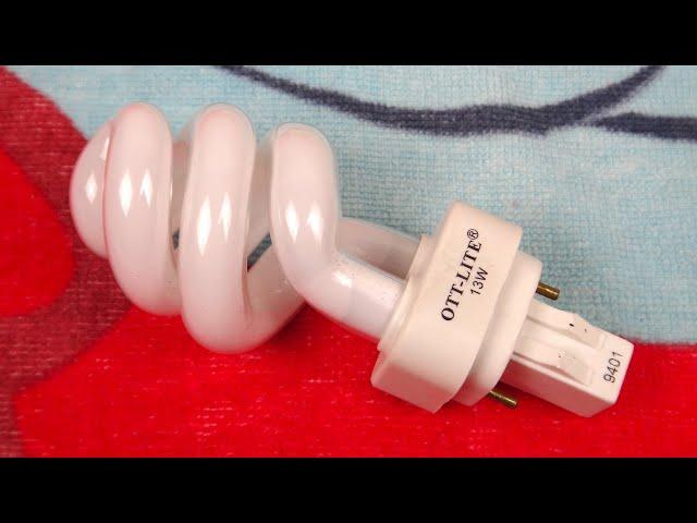 OttLite 13watt Spiral Preheat PL CFL Light Bulb