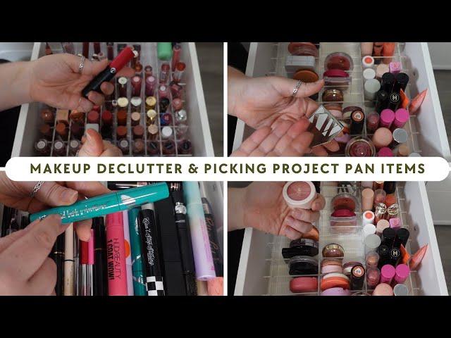 Makeup Collection Declutter & Picking Items for my FIRST Project Pan