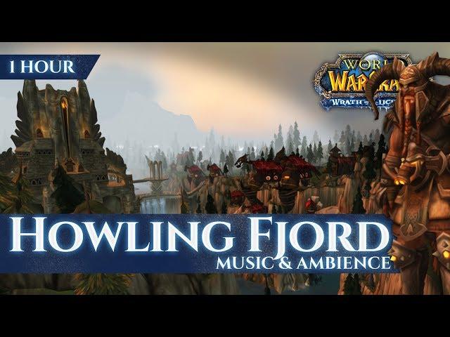 Howling Fjord - Music & Ambience (1 hour, 4K, World of Warcraft Wrath of the Lich King)