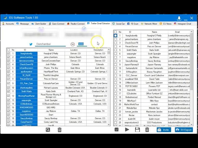 EU Tools Twitter Email Extractor