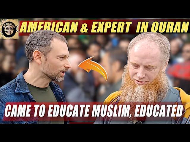 American & Expert in the Quran Came to Educate Muslim, Educated Stratford Speaker's corner