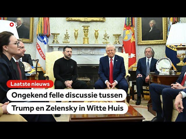 Ontmoeting Trump en Zelensky ontaardt in felle ruzie: 'U bent respectloos'