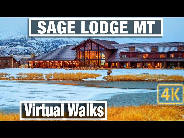 Sage Lodge Montana - Virtual Walk & Treadmill Walking Scenery - City Walks Montana 4K - Hiking Trail