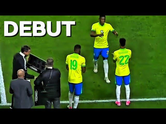 Willian Estevão Makes his Brazilian Debut - History  Messinho , Brazil vs Ecuador