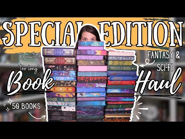 Huge Special Edition  Fantasy & Sci-fi Book Haul  || Illumicrate, Fairyloot, and more..