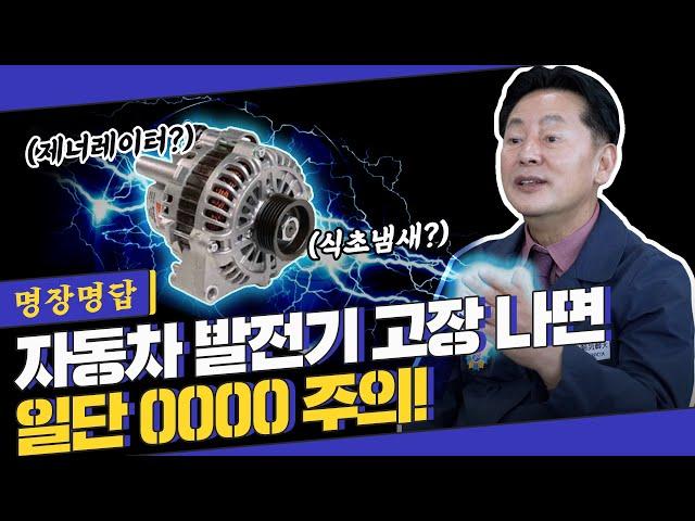 자동차 배터리 문제인줄 알았더니 알고보니 발전기 문제?