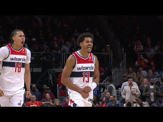 Jordan Poole with the DAGGER THREE against the Hawks 