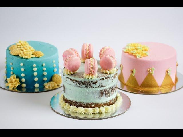 Pink and Turquoise Mini Cakes- Rosie's Dessert Spot