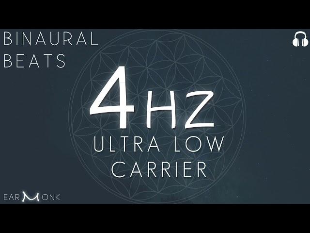 4Hz Theta |  Pure Binaural Beats | Ultra Low Carrier | 432Hz Based