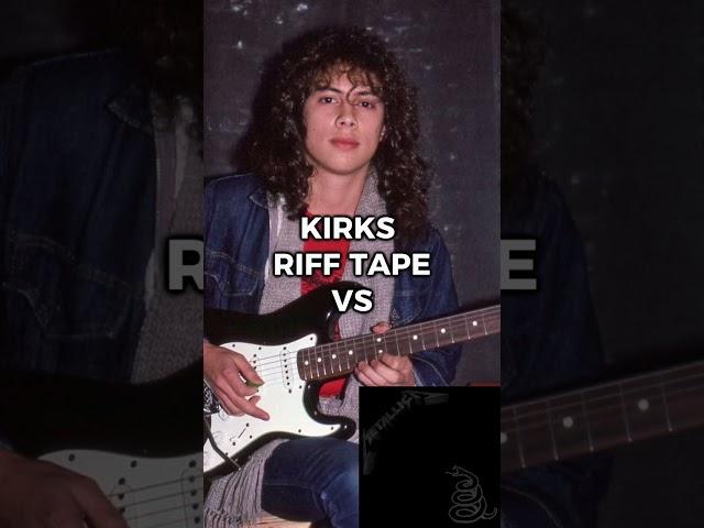 KIRKS RIFFTAPE VS OFFICIAL RELEASE #kirkhammet #jameshetfield #entersandman #rifftape #metal #rock