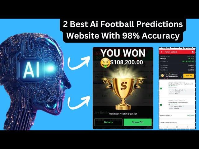 2  Best Ai Football Predictions Website With 98% Winning Accuracy