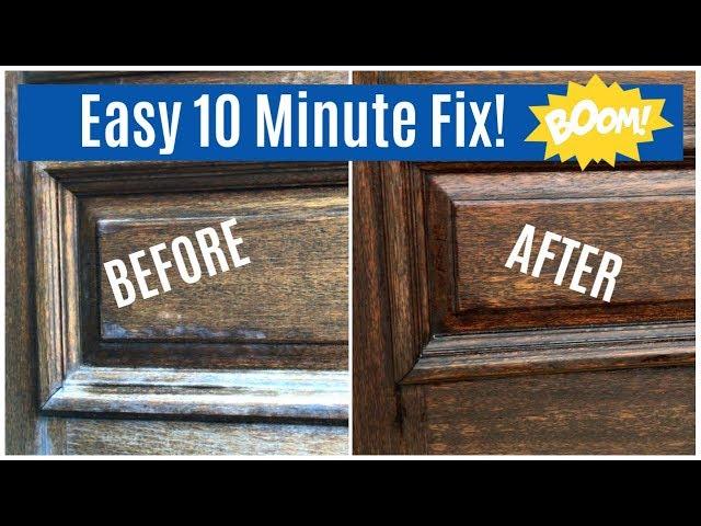 How To Restore A Sun Damaged or Weathered Wood Front Door (One Easy Step)