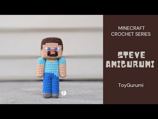 Minecraft Crochet Series || How to Crochet Steve Amigurumi Pattern || Minecraft Steve Crochet