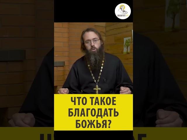 ЧТО ТАКОЕ БЛАГОДАТЬ БОЖИЯ? Священник Валерий Духанин