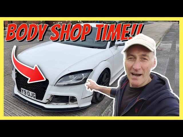 MY AUDI TTS GOES TO THE BODY SHOP!   WHAT’S INVOLVED? PLUS FULL COSTS BREAKDOWN!!