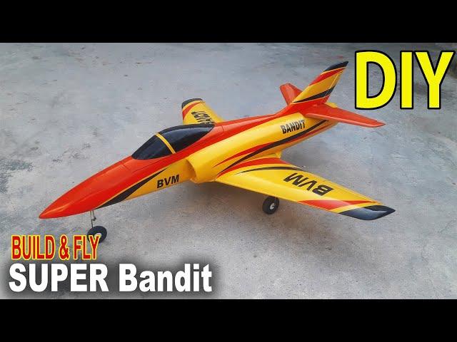 How to Make RC SUPER BANDIT Airplane | DIY Full Build & Flight Vedio By Rc Making