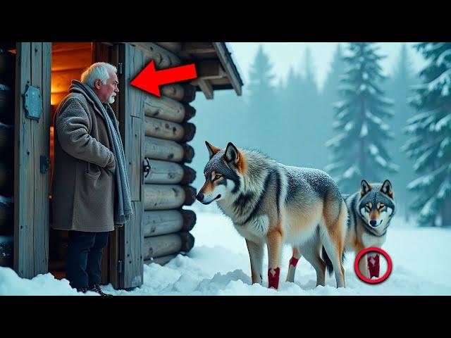 Frozen Wolves Begs Man to Enter the House. He's Shocked by What Happens Next