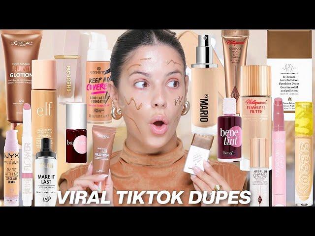 i tried VIRAL TIKTOK makeup dupes... (honest review)