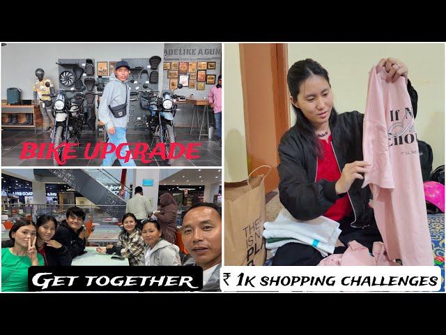 MY NEW BIKE UPGRADE | ₹ 1K SHOPPING CHALLENGE #tibetanyoutuber #tibetanvloger #dearchannel