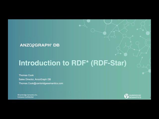 Introduction to RDF*