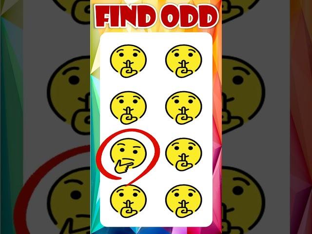 FIND THE ODD EMOJI OUT | No.1461 #gaming #howgoodareyoureyes #puzzlegame
