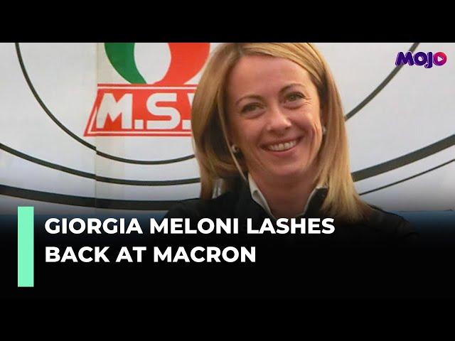 New Italy PM Giorgia Meloni takes a dig at French President Emmanuel Macron