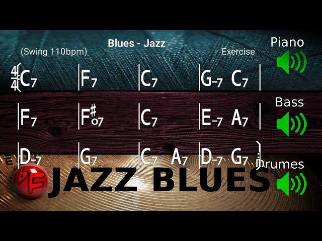 Jazz Blues in C - Jazz Backing Track / Play-along (110bpm)